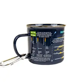 Gift Republic Fishing Guide Enamel Mug