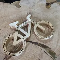 Arts and Craftsmanship Cycling Bicycle Cribbage Board