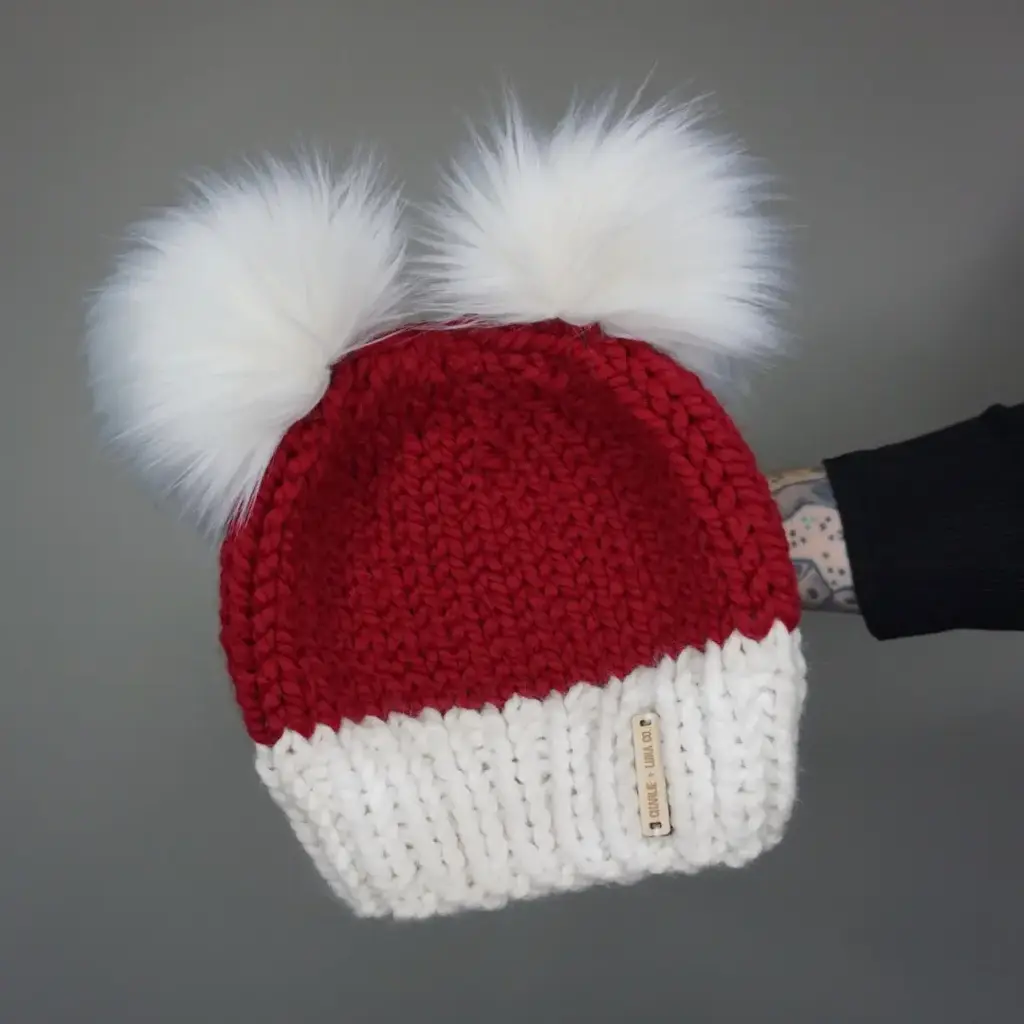 The Santa Double Pom Beanie