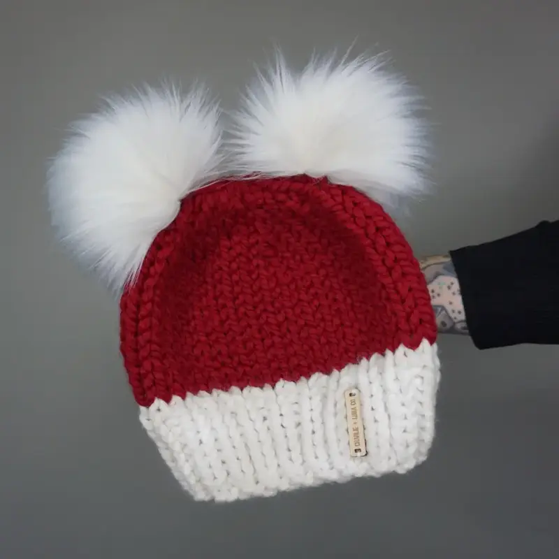 The Santa Double Pom Beanie