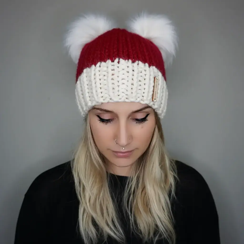 The Santa Double Pom Beanie