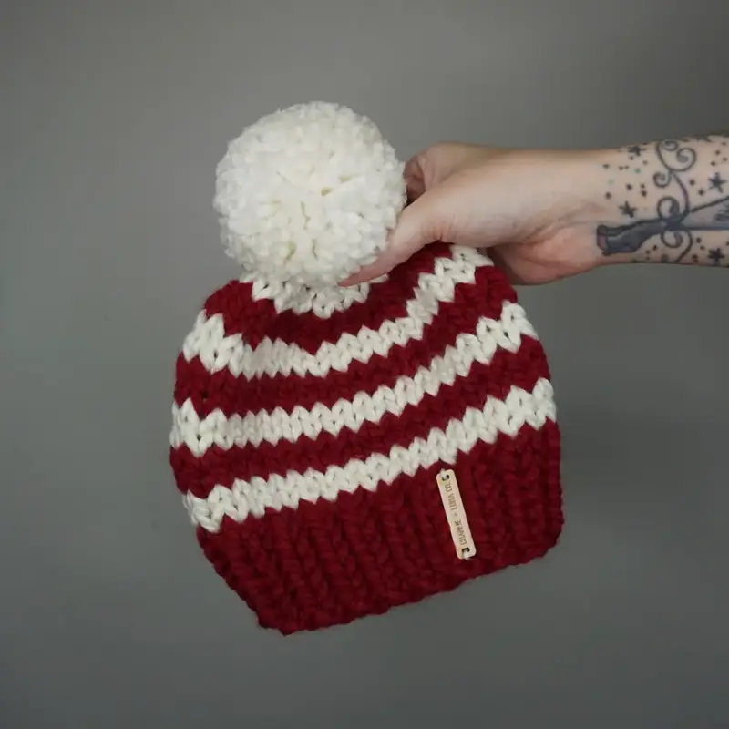 Kids Candy Cane Beanie