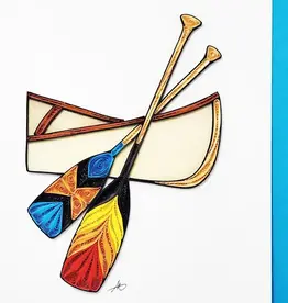 Iconic Quilling Quilling Greeting Card Canoe paddle