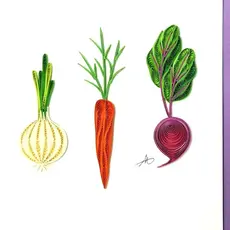 Iconic Quilling Quilling Greeting Card Veggies