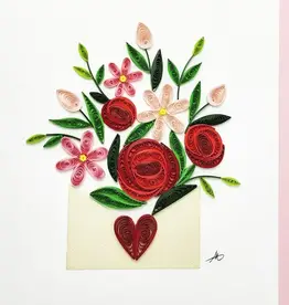 Iconic Quilling Quilling Greeting Card Flower Envelope