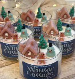 SolarFlareCandleStudio Wood Wick Soy-Blend Winter Cottage Candle
