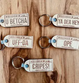 The Farmer's Wife Wisconsin Slang Keychain-Ya Der Hey