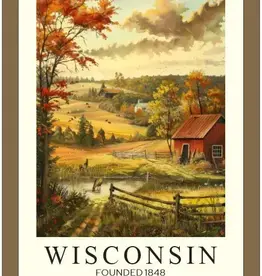 The Farmer's Wife Wisconsin Barn Framed Wood Print