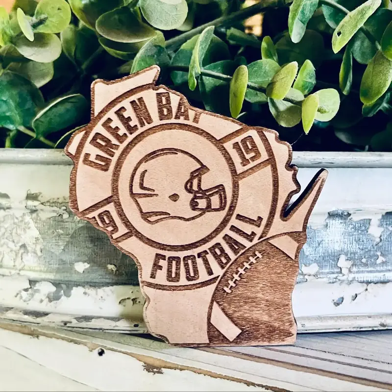 The Farmer's Wife Wisconsin Green Bay Packer Theme Magnet