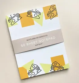 Bottlebrush Graphics Cheese Themed Notepad