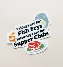Bottlebrush Graphics Fish Fry Supper Club Vinyl Stickers