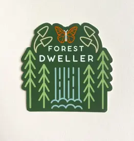 Bottlebrush Graphics Vinyl Sticker - Forest Dweller Line Drawn