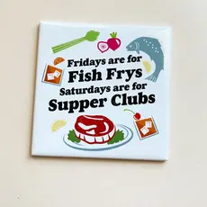 Bottlebrush Graphics Fish Fry Supper Club Magnet