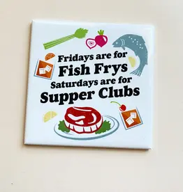 Bottlebrush Graphics Fish Fry Supper Club Magnet