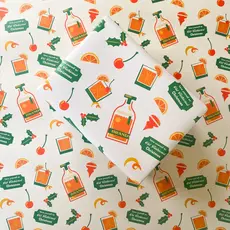 Bottlebrush Graphics Old Fashioned Holiday Wrapping Paper Sheets