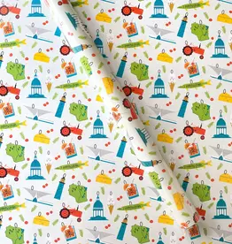 Bottlebrush Graphics WI Ornaments Holiday Wrapping Paper Sheets