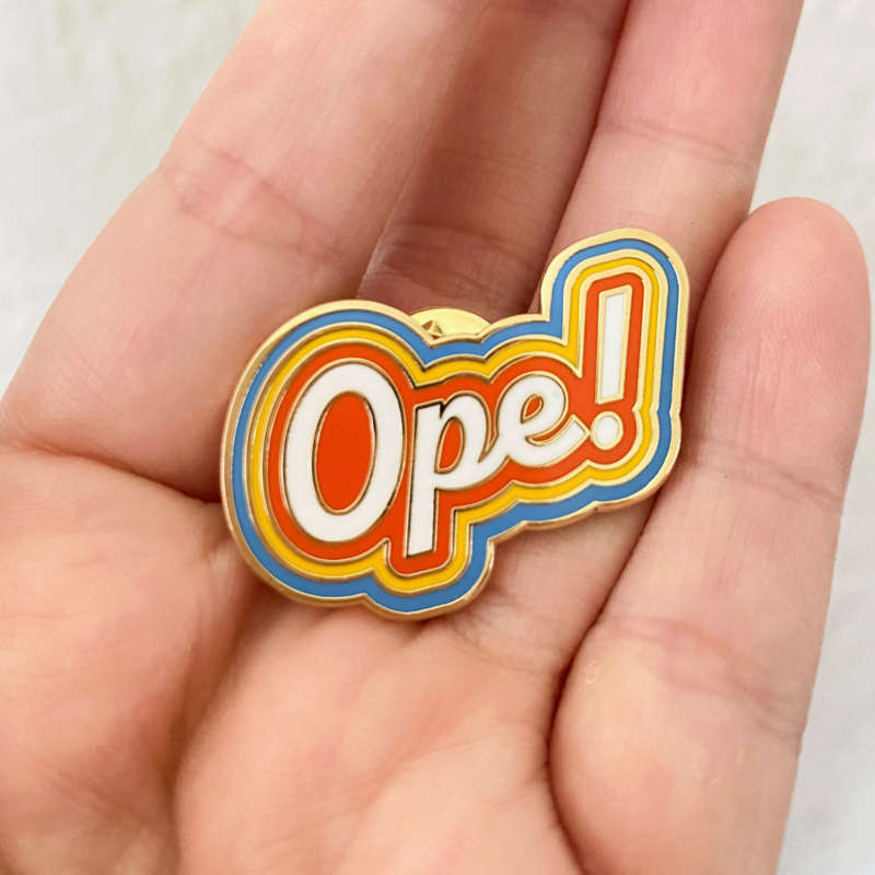 Bottlebrush Graphics Ope! Midwest Souvenir Local Love Pin