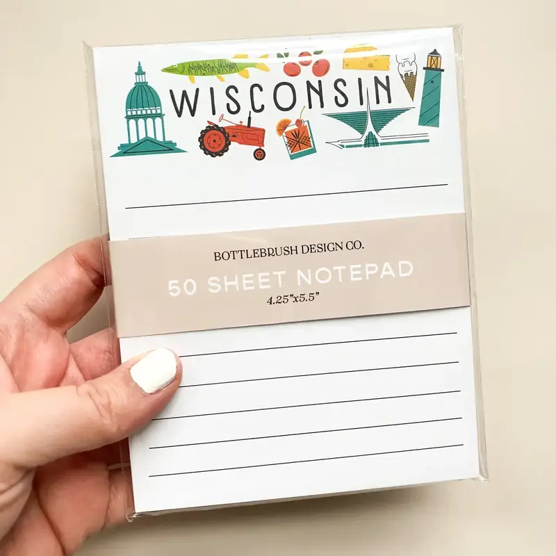 Bottlebrush Graphics Wisconsin Icons Notepad
