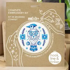 Hook, Line & Tinker Blue Jay Complete Embroidery Kit