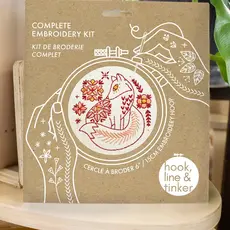 Folk Fox Complete Embroidery Kit