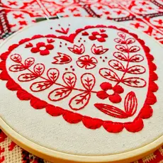 Nordic Heart Complete Embroidery Kit
