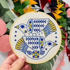 Hook, Line & Tinker Turtle Doves Complete Embroidery Kit