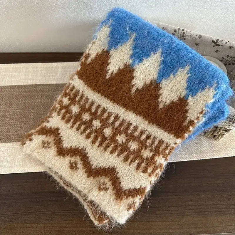 Scarvii - Winter Women's Scarf - Plush & Sweetly Chic - Blue