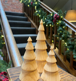 Wood Turned Tree Set of 3