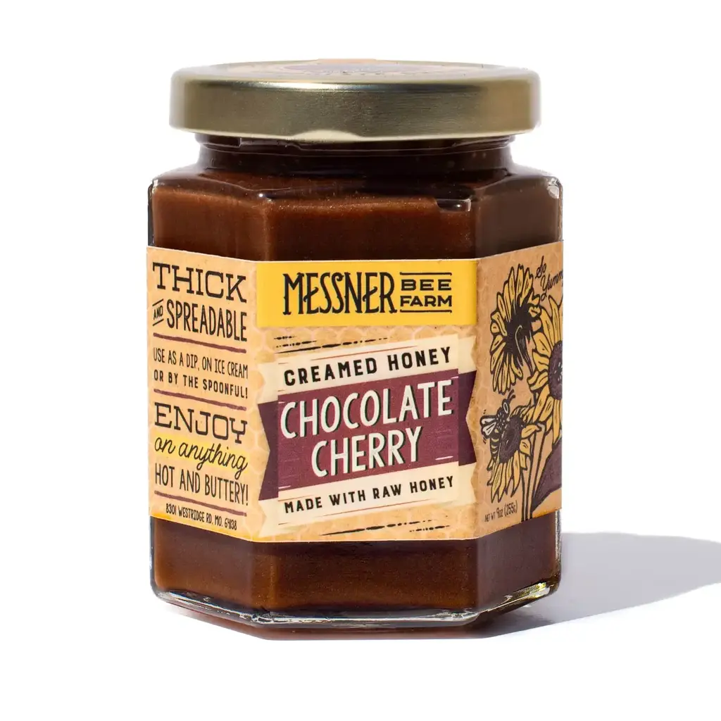 Messner Bee Farm 9 oz. Chocolate Cherry Creamed Honey