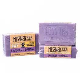 Messner Bee Farm Lavender and Oatmeal Soap  - Made with Raw Honey and Beeswax
