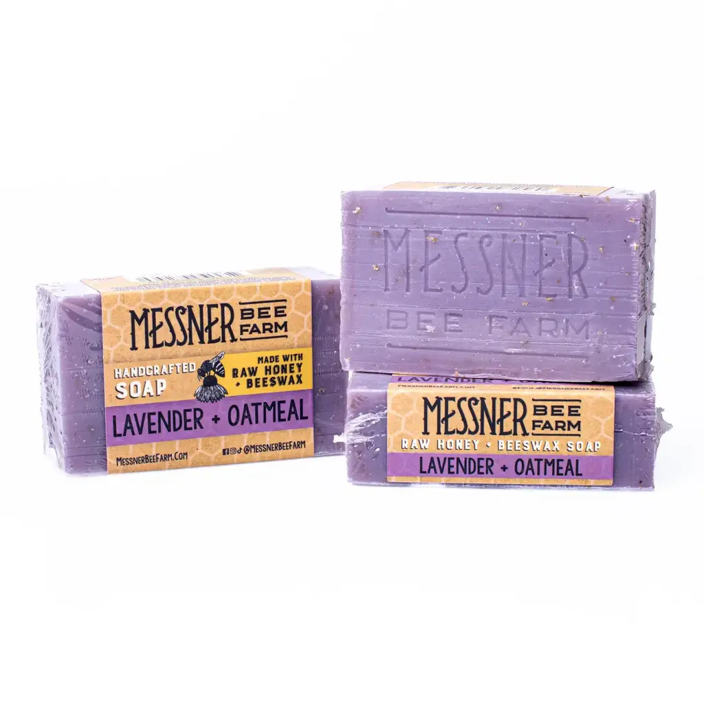 Lavender and Oatmeal Soap  - Made with Raw Honey and Beeswax