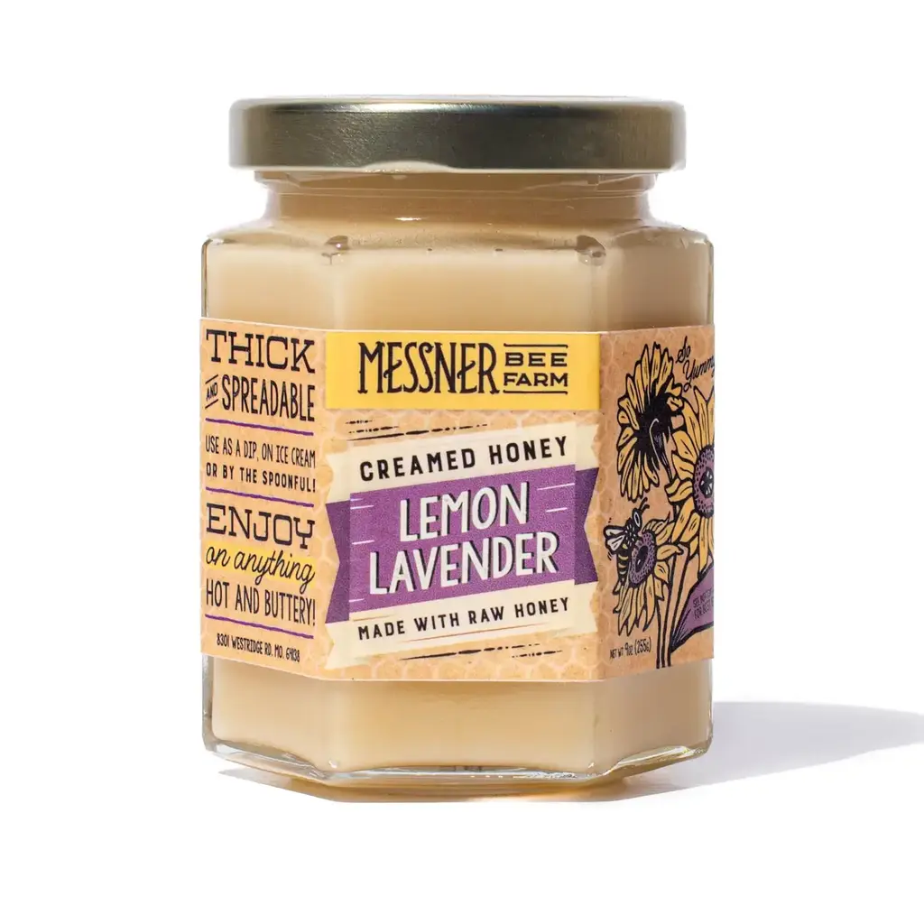 Lemon Lavender Creamed Honey