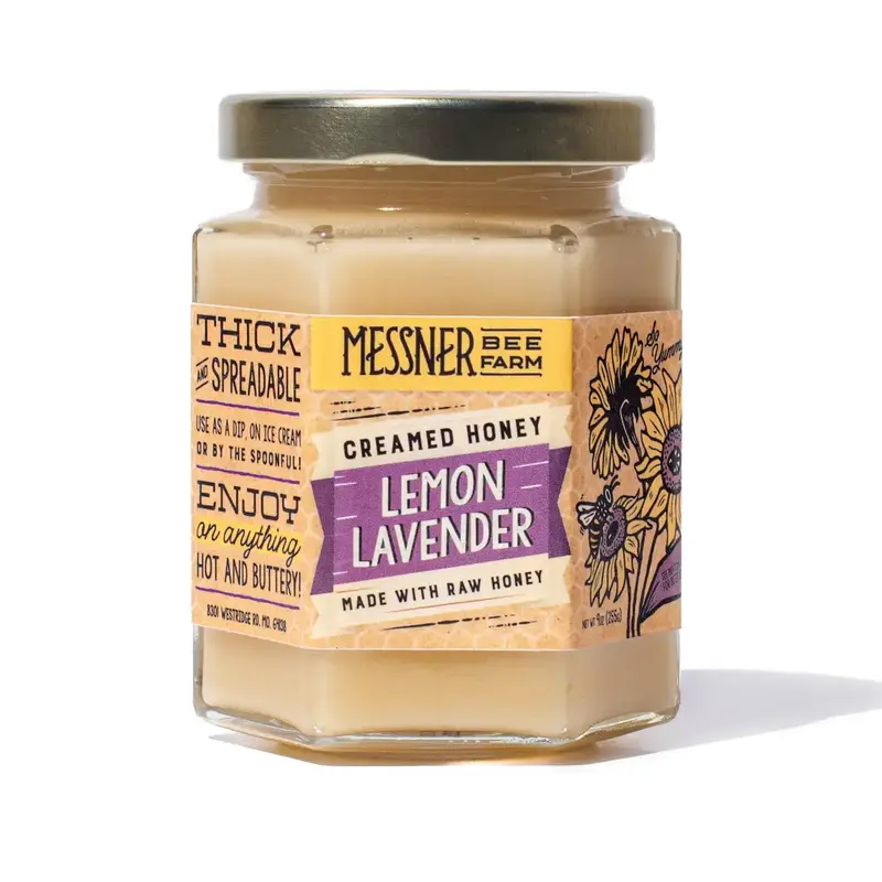 Messner Bee Farm Lemon Lavender Creamed Honey