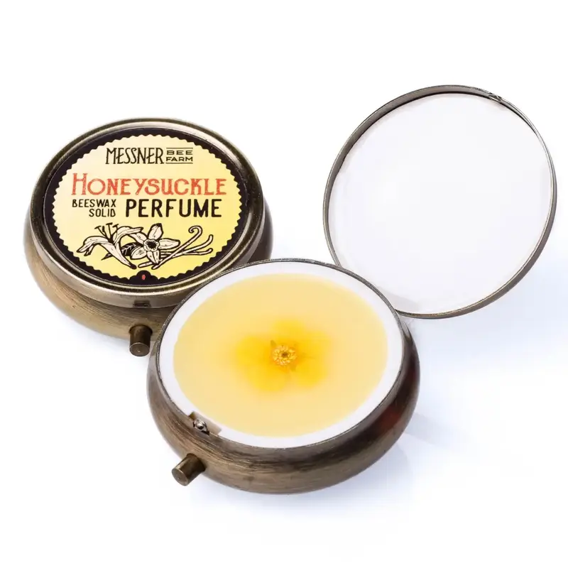 Messner Bee Farm Solid Perfume - Honeysuckle - Handmade with Beeswax