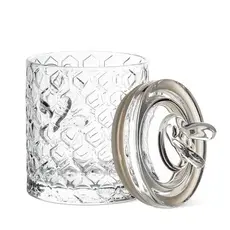 Abbott Honeycomb Jar with Bee On Sealed Lid