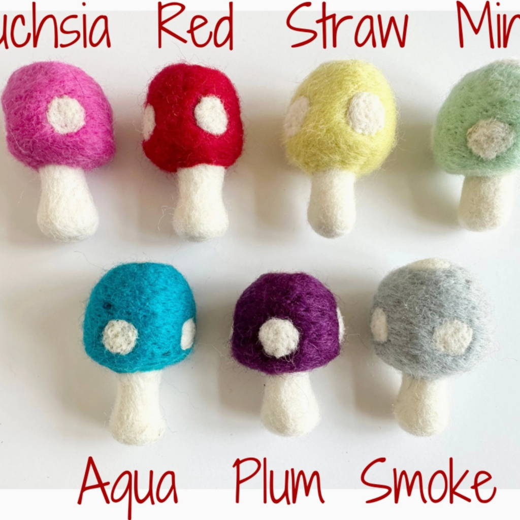Wool Jamboree Felt Mushroom Toy