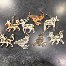 The Oaklair Woodcraft Norwegian Wood Ornaments