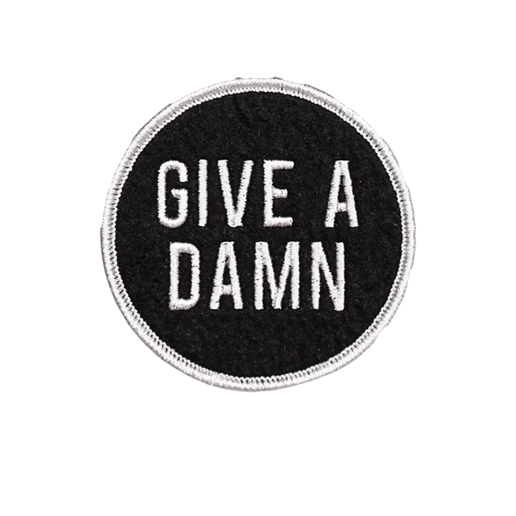 Oxford Pennant Give A Damn Embroidered Patch
