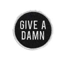 Oxford Pennant Give A Damn Embroidered Patch