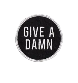 Oxford Pennant Give A Damn Embroidered Patch