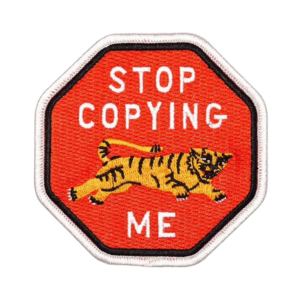 Oxford Pennant Stop Copying Me Embroidered Patch