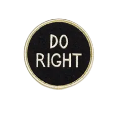 Oxford Pennant Do Right Embroidered Patch
