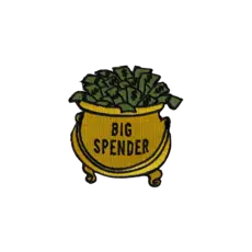 Oxford Pennant Big Spender Embroidered Patch