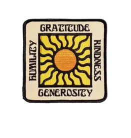 Oxford Pennant Gratitude Embroidered Patch