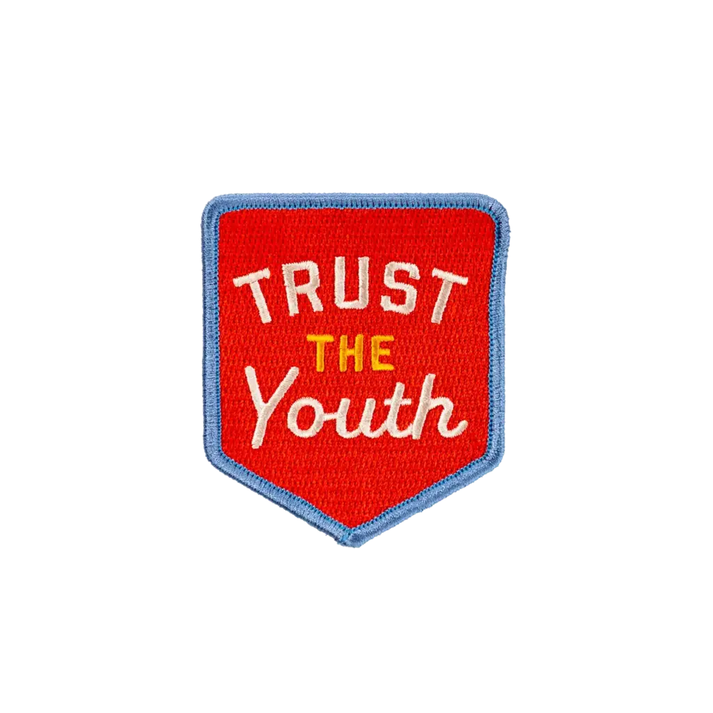 Oxford Pennant Trust the Youth Embroidered Patch
