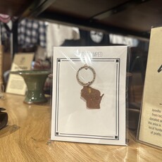 Blue Moon Studios Ice Age Trail - Hand Stamped Keyring