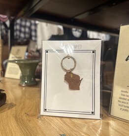 Blue Moon Studios Ice Age Trail - Hand Stamped Keyring