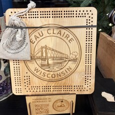 Arts and Craftsmanship Eau Claire Bridge Cribbage Board