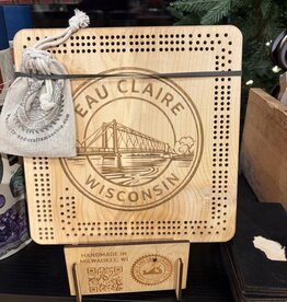 Arts and Craftsmanship Eau Claire Bridge Cribbage Board