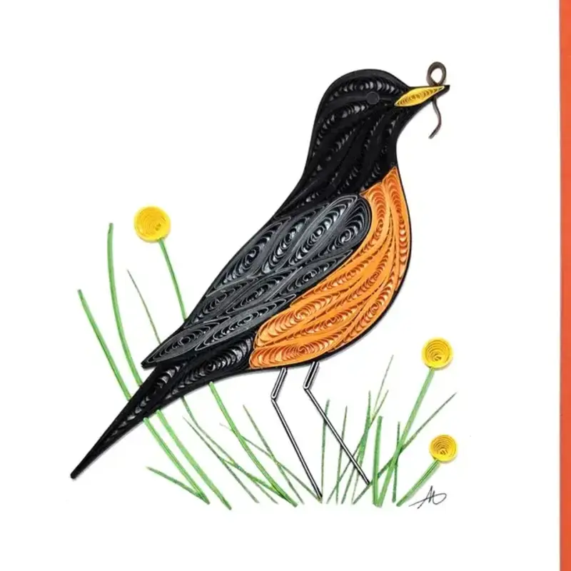 Iconic Quilling Quilling Greeting Card Robin